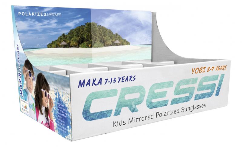 Cressi Maka Kids's Mirrored Polarized Sunglasses, 5 to 12 Years Old