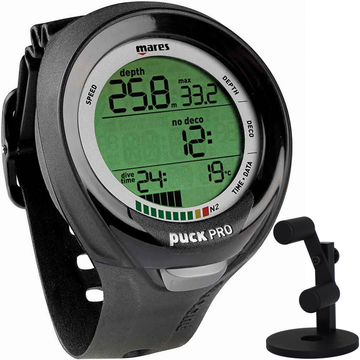 Mares Puck Pro+ Scuba Diving Wrist Computer with Watch Stand