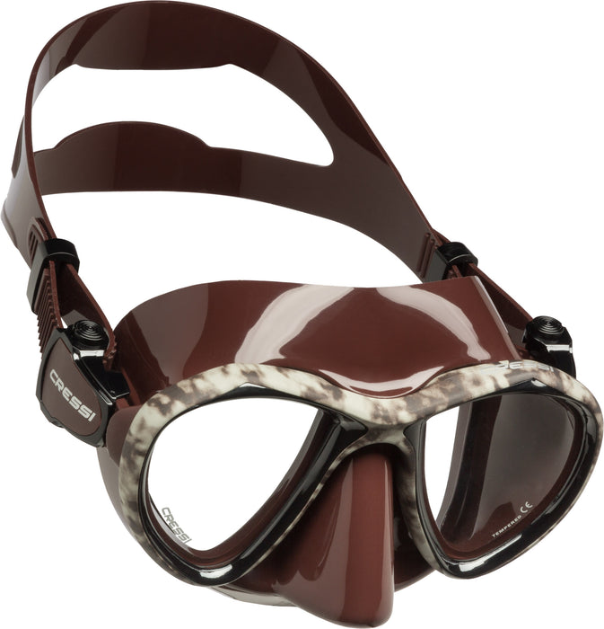 Cressi Adult Freediving Photographer Low Volume Mask with Silicone Skirt- Metis Quality Since 1946