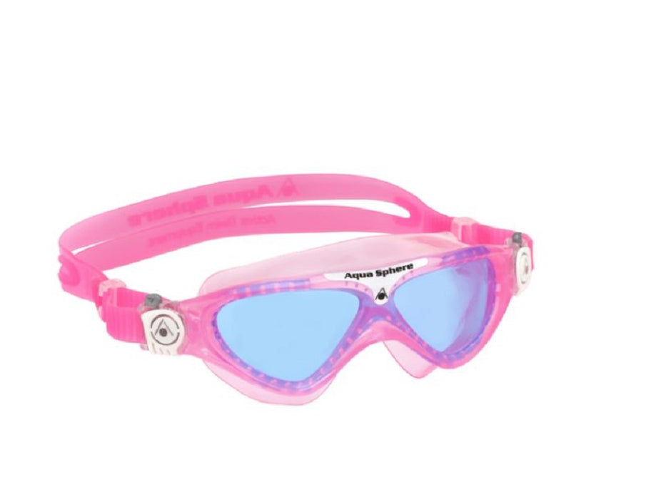 Aqua Sphere Vista Jr Swimming Goggles, Pink/White