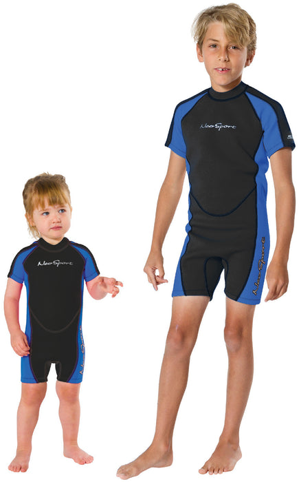 Neosport Children's 2mm Shorty Back Zip Wetsuit