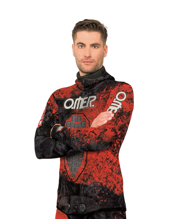 Omer Red Stone 7mm Spearfishing Wetsuit Jacket