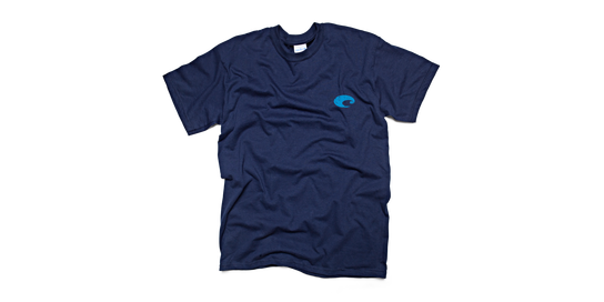 Costa Retros T-Shirt, Marlin, Navy Blue, Large
