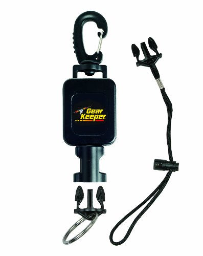 Gear Keeper RT4-5913 Compact Console Retractor Large Heavy Duty Snap Clip Mount with QCII Split Ring & Lanyard