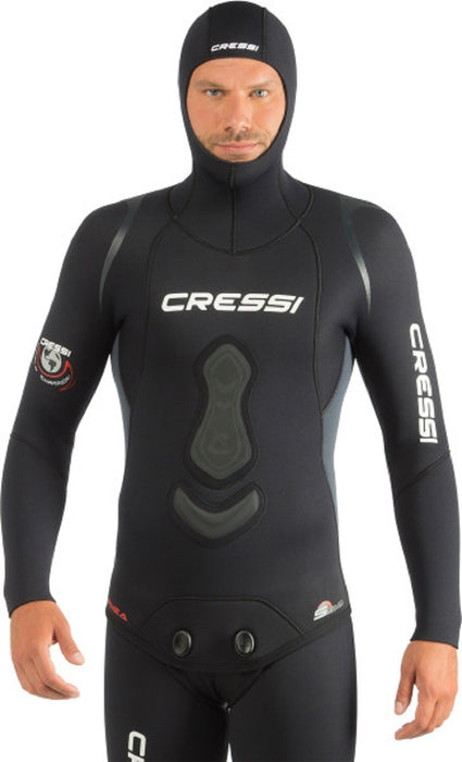 Cressi 5mm Apnea Ultra Stretch Jacket Top, Black