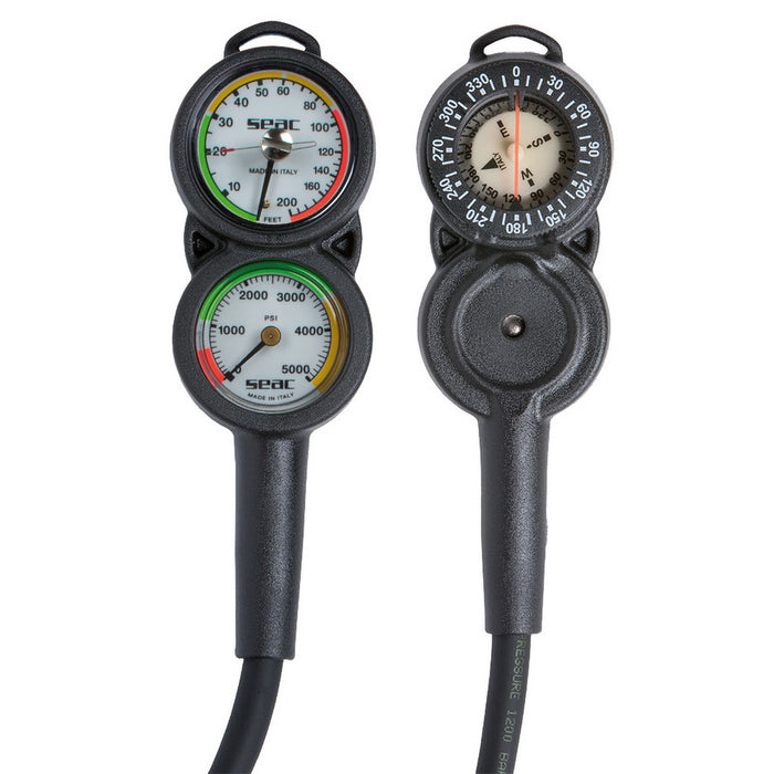 SEAC Consolle 3 Pressure Gauge Depth Gauge & Compass