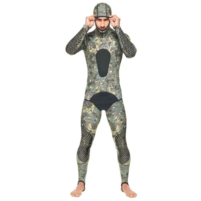SEAC Pirana Wetsuit, Green Camouflage