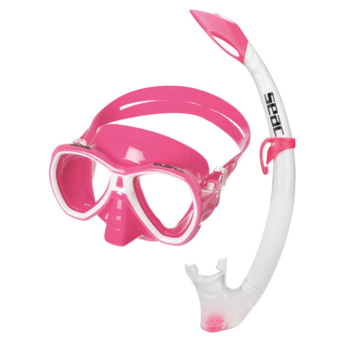 SEAC Elba Premium Junior Kids Scuba Diving Swimming Snorkeling 100% Pure Silicone Mask Snorkel Set