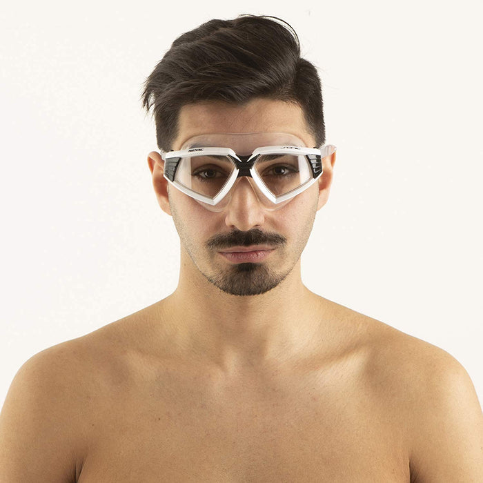 SEAC Sonic Clear Silicone Swim Goggles with 100% UV protection
