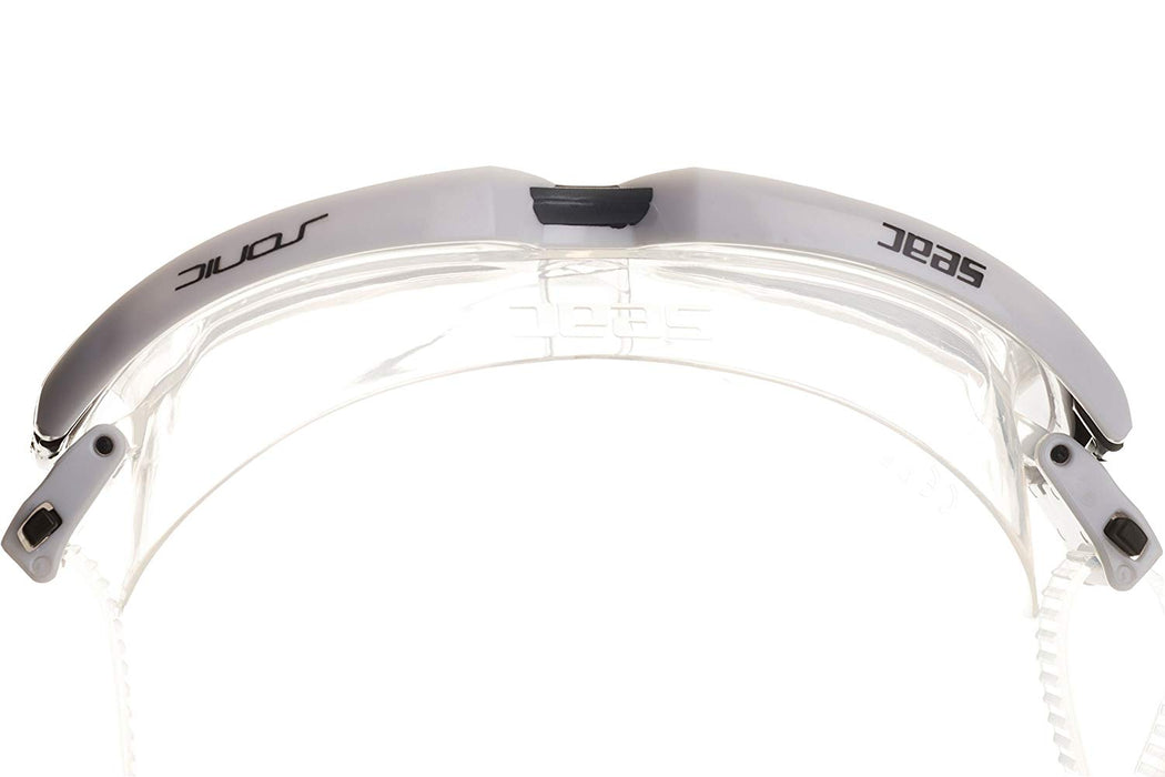SEAC Sonic Clear Silicone Swim Goggles with 100% UV protection