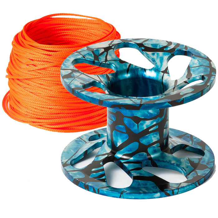 Superlight Aluminum Dive Reel 100 Feet of Scuba Line Mussel that Perfectly Complements the Environment