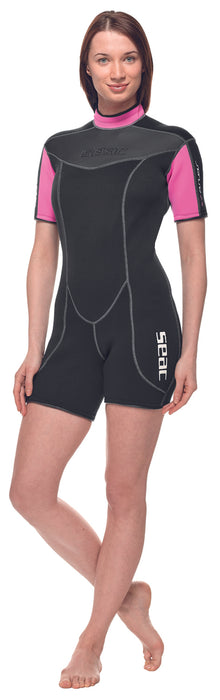 SEAC Sense Shorty 3mm High Stretch Neoprene Short Wetsuit Women