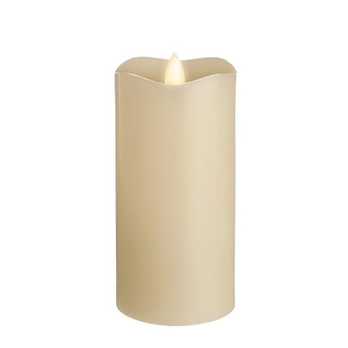 Delighted Home Flickering Flameless Candle 4 and 6-hour Timer Battery Operated Dancing LED Wax Pillar Candle