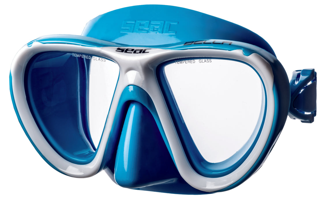 SEAC Bella Premium Child Kids Scuba Diving Swimming Snorkeling 100% Pure Silicone Mask Snorkel Set