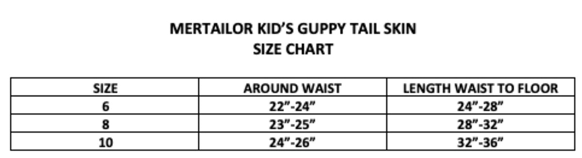 MerTailor Kids Imperfect Guppy Mermaid Tail Skin