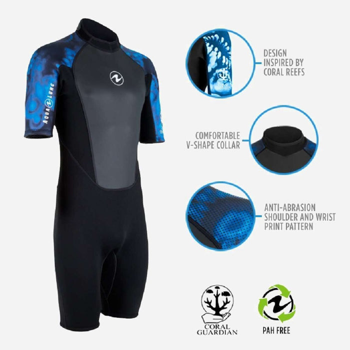 Aqua Lung 3mm Hydroflex Shorty Men's Wetsuit