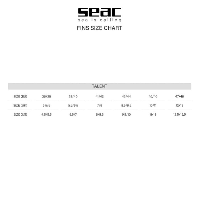 SEAC Talent Scuba Diving Fins