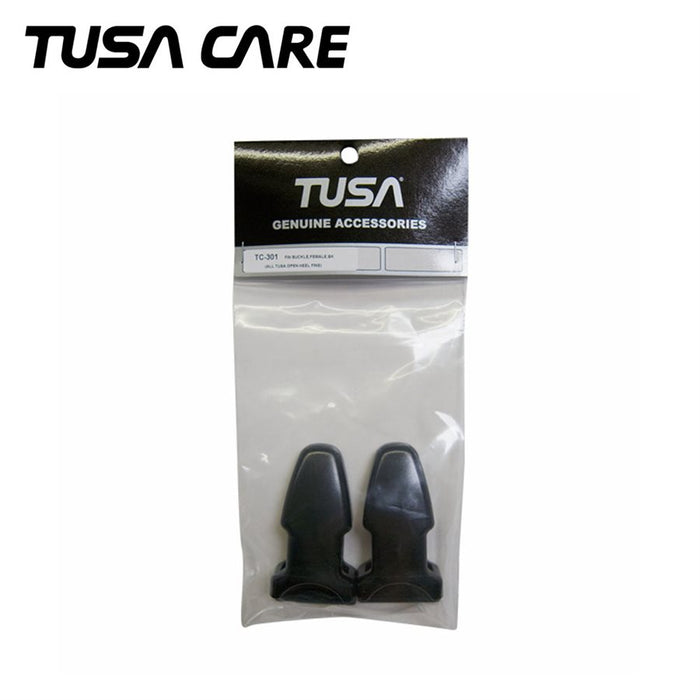 TUSA Fin Buckle for All TUSA Open Heel Fins, Female, Black