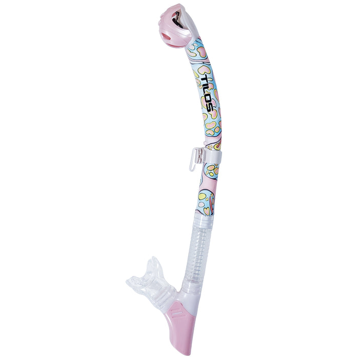 Tilos Titanica Jr. Mask & Orion Dry Snorkel Set, Pink