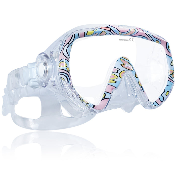 Tilos Titanica Jr. Mask & Orion Dry Snorkel Set, Pink