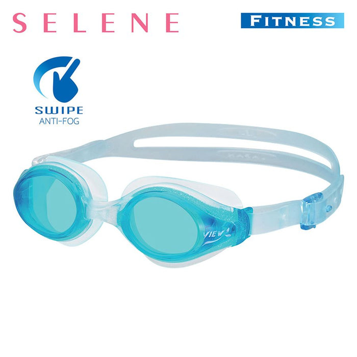 Tusa View Selene Swipe Swimming Goggles w/ Swipe Anti-Fog Technology