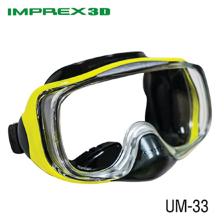Tusa Imprex 3D Dry Adult Mask and Snorkel Combo