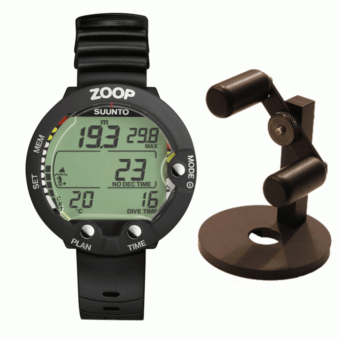SUUNTO Zoop Wrist Dive Computer Scuba Diving Instrumentw/ Free Watch Stand